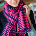 Lady Pattern Knitted Winter Circle Loop Scarf (SK112)